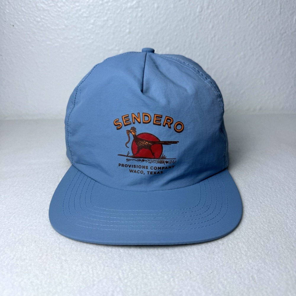 Sendero Provisions Desert Runner Snapback Hat Adjustable Blue Cap Bird READ